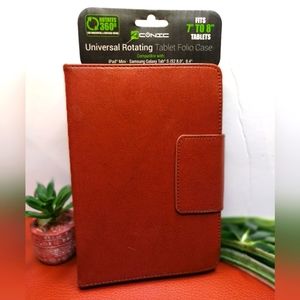 Universal Rotating Tablet Folio Case Fit 7 To 8 In Tablets Rotates 360